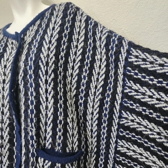 Anthropologie Sleeping On Snow  Blue Cardigan  One Size - Picture 5 of 14